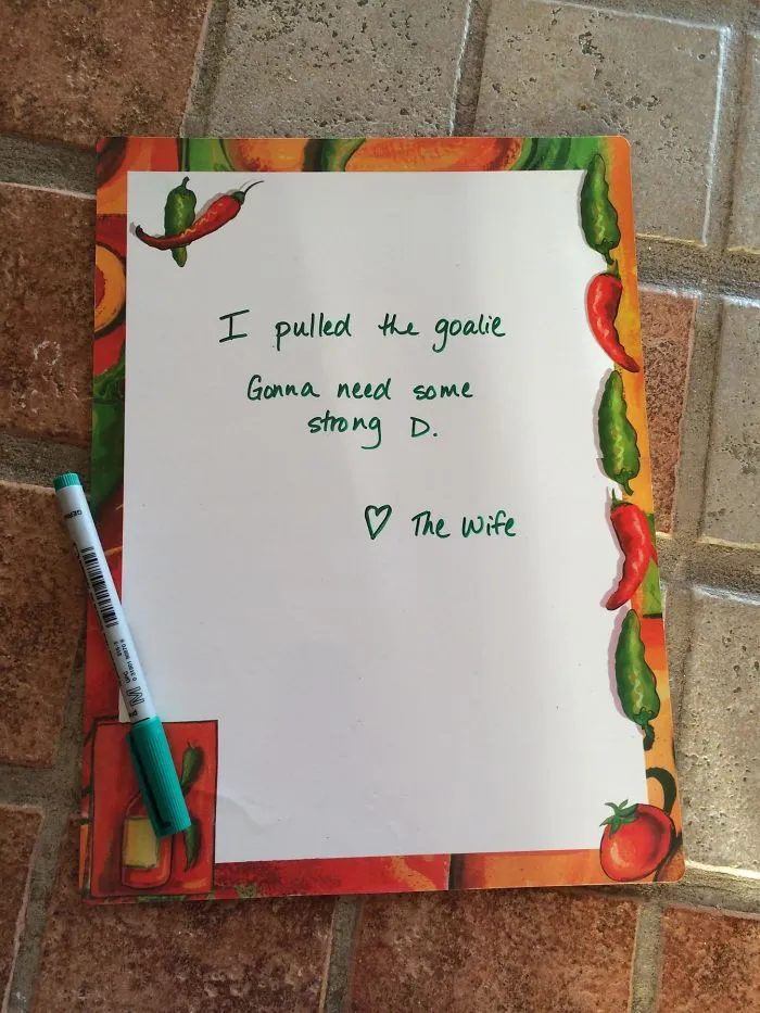 My Wife Left Me A Note Today