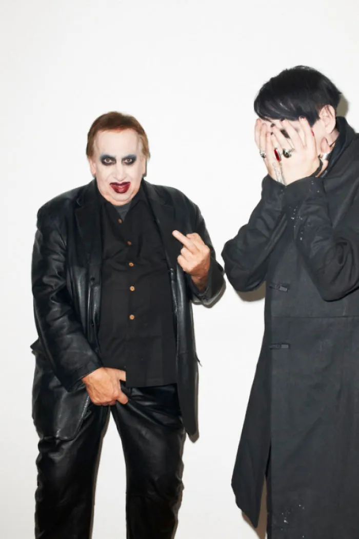 Marilyn Manson's Dad Surprised Him At His Recent Photo Shoot With Terry Richardson. Proof That Its A Father's Duty To Embarrass Your Children As Much As Humanly Possible