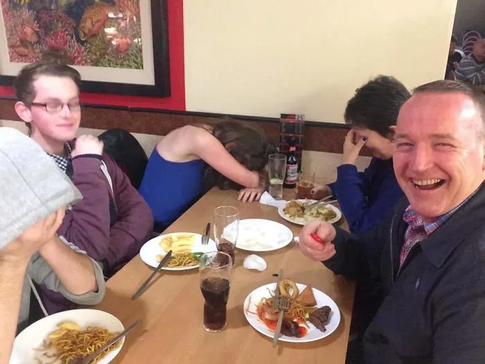 Exact Photo Description Of A Dad Joke In Action