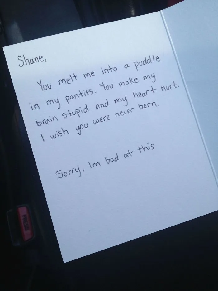 Might Need To Work On My Love Letter Skills If I'm Gonna Do This Long-Distance Relationship Thing