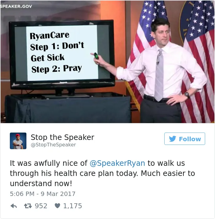 Paul Ryan Presents #Trumpcare, And The Internet's Response Is Hilariously Savage