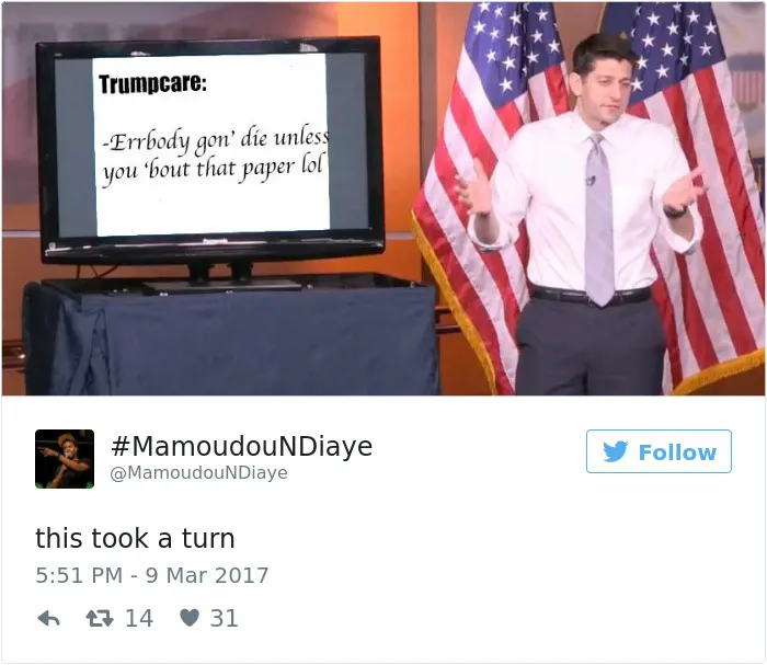 Paul Ryan Presents #Trumpcare, And The Internet's Response Is Hilariously Savage