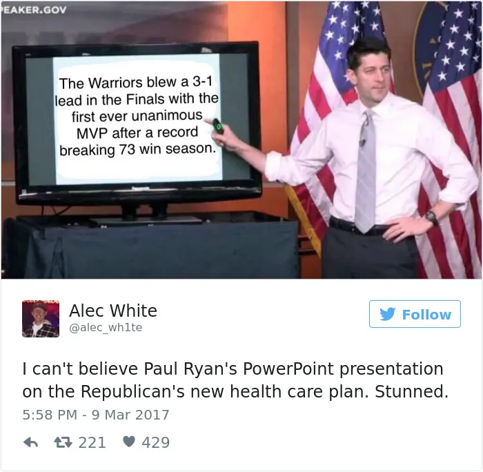 Paul Ryan Presents #Trumpcare, And The Internet's Response Is Hilariously Savage