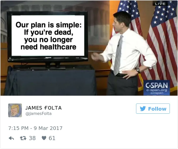 Paul Ryan Presents #Trumpcare, And The Internet's Response Is Hilariously Savage