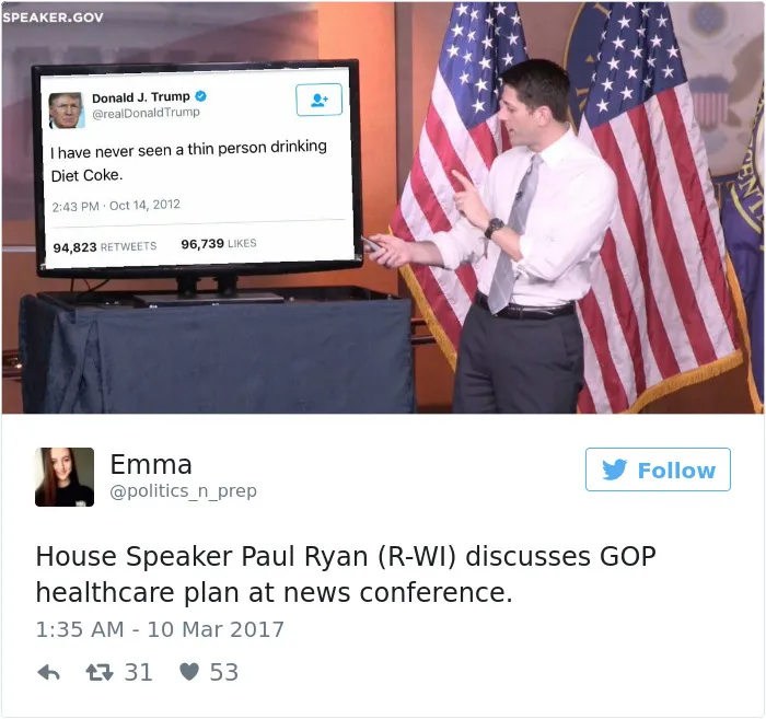Paul Ryan Presents #Trumpcare, And The Internet's Response Is Hilariously Savage
