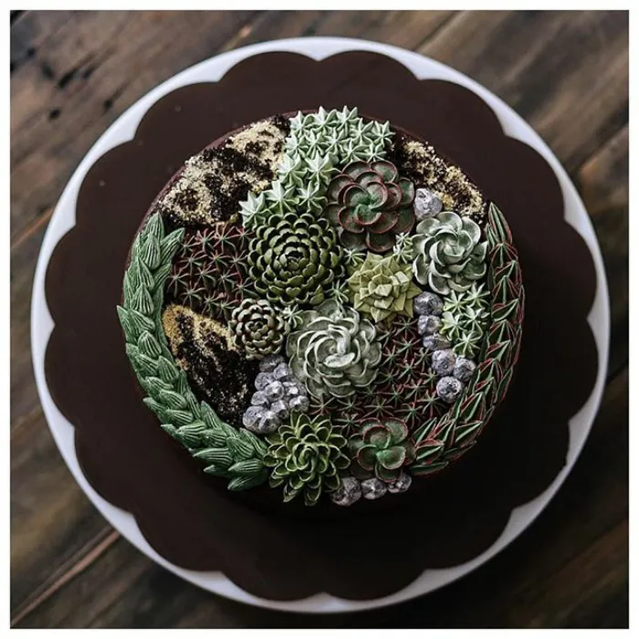 Succulent Cakes By Ivenoven Will Make Every Succulent Lover's Mouth Water