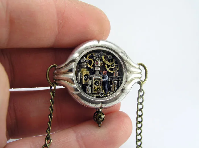 I Make Entire Miniature Worlds Inside Pieces Of Jewelry
