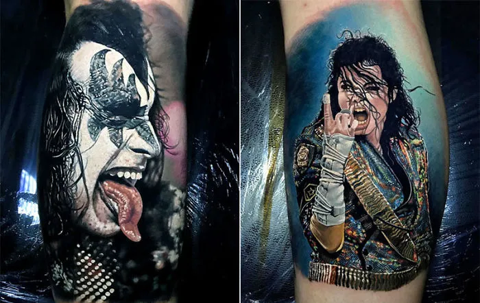 When A Tattoo Master Have Gold Hands: Unreal Tattoos With Almost Live Portraits