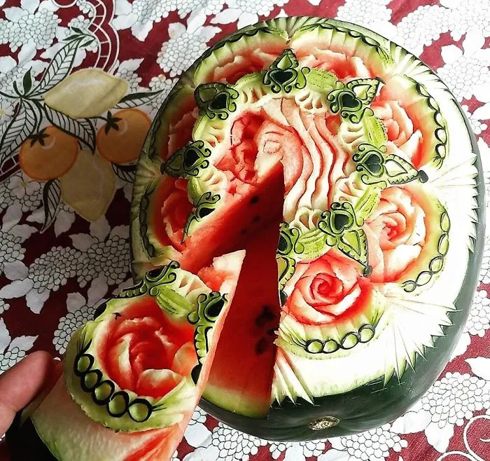 I Turn Watermelons Into Intricate Sculptures