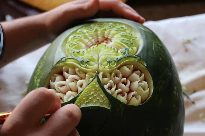 I Turn Watermelons Into Intricate Sculptures