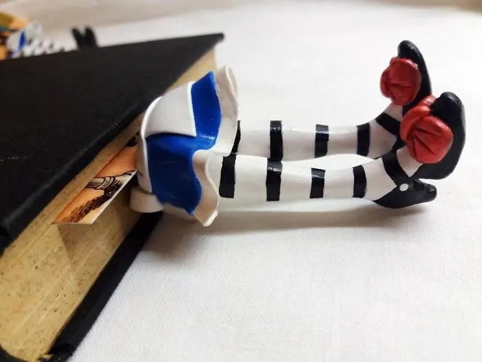 I Make Polymer Clay Book Hero Legs That Come Out Of The Book Pages