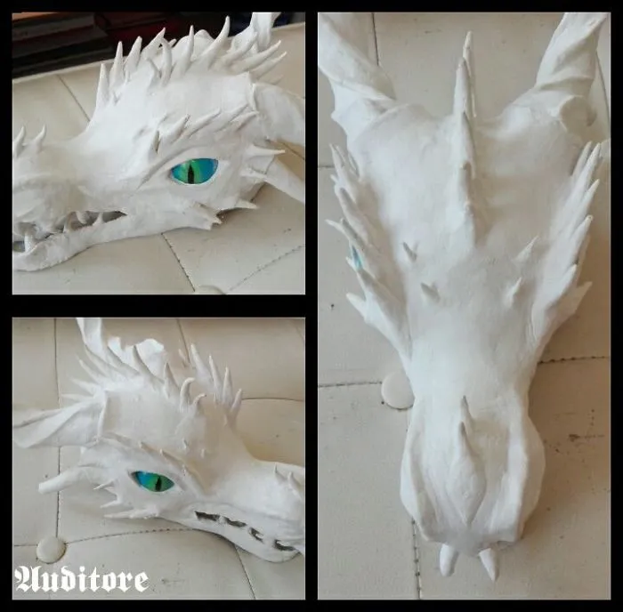 I Made This Dragonhead With Clay And Spent 67 Hours In My Work.