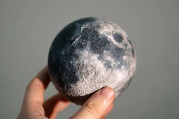 Moon Globe With Surface Relief Detail