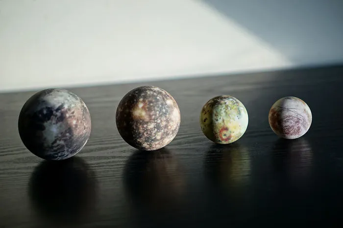The Four Galilean Satellites, Jupiter's Four Largest Moons