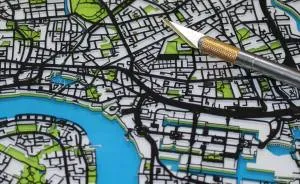 How I Went From Being A Corporate Middle Manager To Cutting Intricate Papercut Street Maps