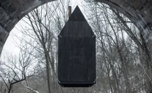 "Black Flying House", An Art Installation That We Created