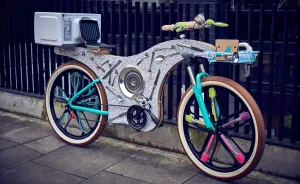 74 Kitchen Utensils Were Used To Construct This Bike