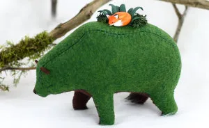 I Felt Bears That Carry Tiny Worlds On Their Shoulders