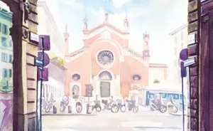 My Friend Captures The Spirit Of Milan In Her Watercolors