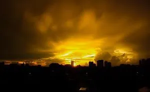 I Captured The Golden Sunset In Jakarta