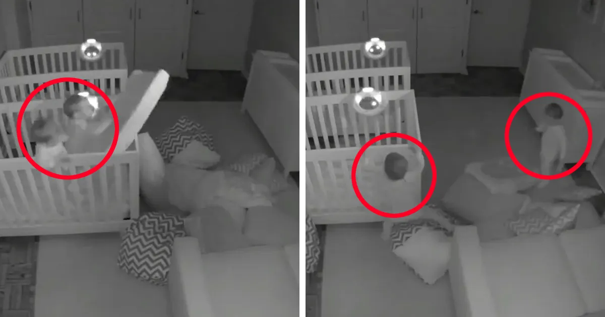 Estos padres no se podían creer lo que sus gemelos de 2 años hacen por la noche