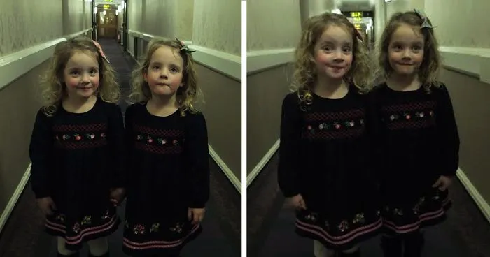 Dad Uses His Identical Twins To Scare People In Hotels, And It's Hilariously Terrifying