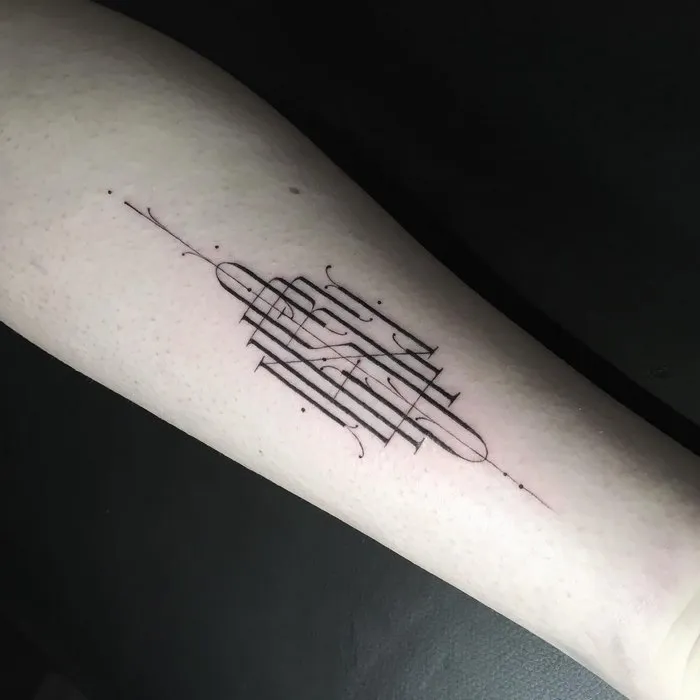 68 Typographic Tattoos By Léo Gavaggio That Are Both Delicate And Sophisticated At The Same Time