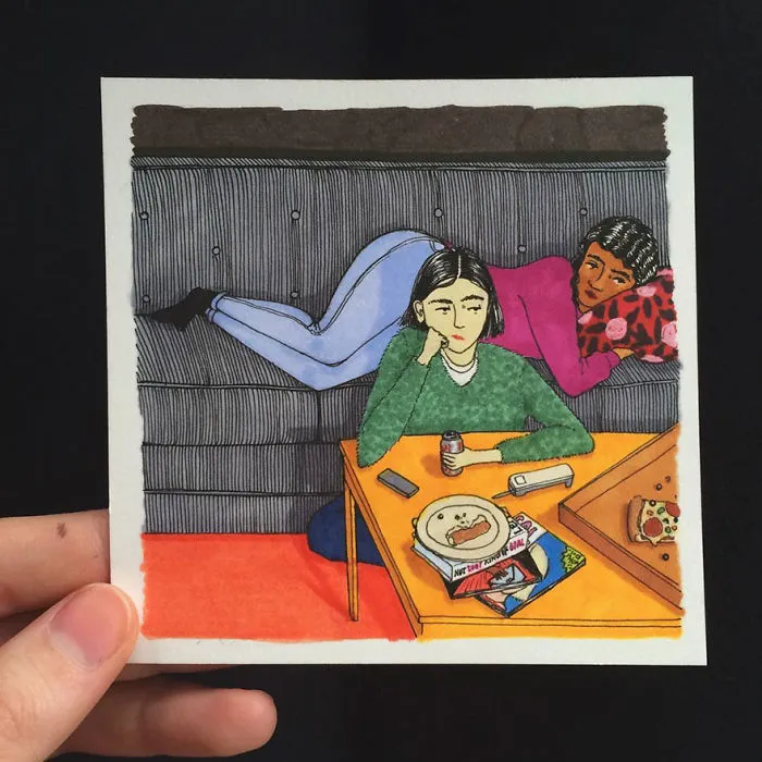 Artist Creates Honest Illustrations Showing What Women Do When No One Is Watching