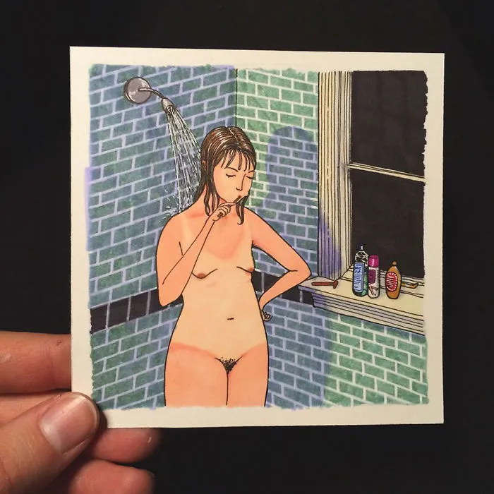 Esta artista crea ilustraciones honestas en las que muestra lo que hacen las mujeres cuando nadie las ve