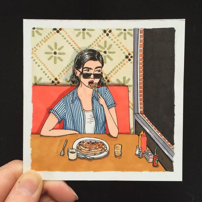 Artist Creates Honest Illustrations Showing What Women Do When No One Is Watching
