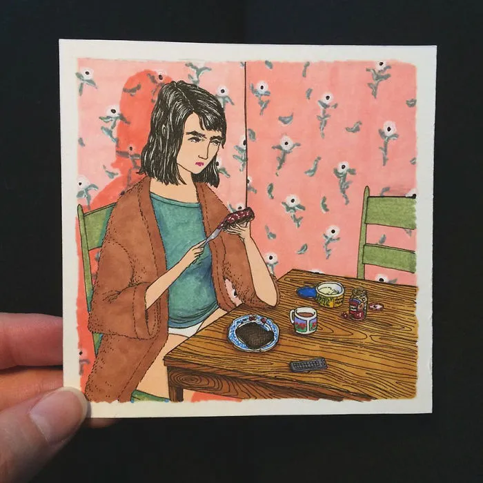 Artist Creates Honest Illustrations Showing What Women Do When No One Is Watching