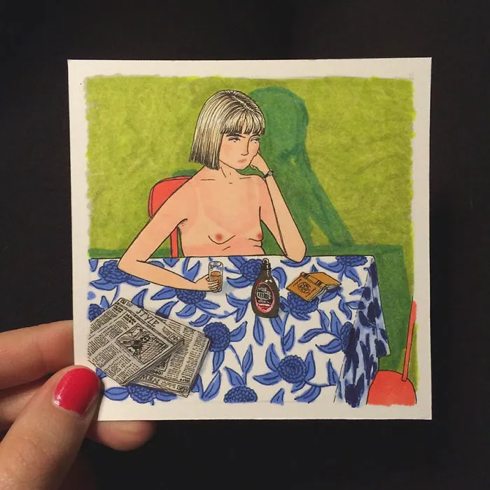 Artist Creates Honest Illustrations Showing What Women Do When No One Is Watching