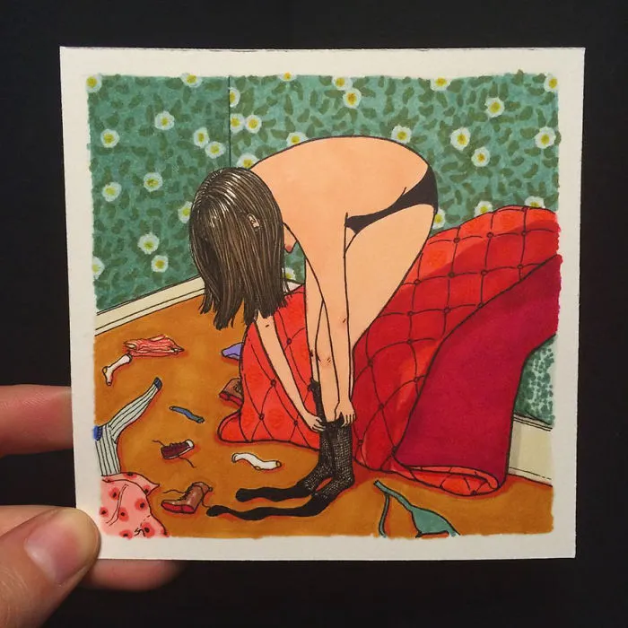 Esta artista crea ilustraciones honestas en las que muestra lo que hacen las mujeres cuando nadie las ve