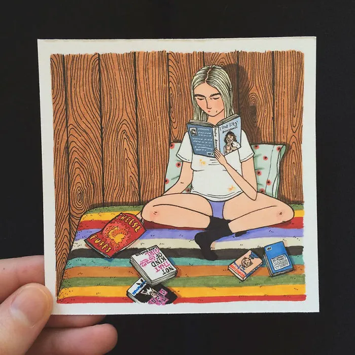 Esta artista crea ilustraciones honestas en las que muestra lo que hacen las mujeres cuando nadie las ve