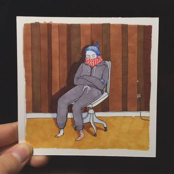 Artist Creates Honest Illustrations Showing What Women Do When No One Is Watching