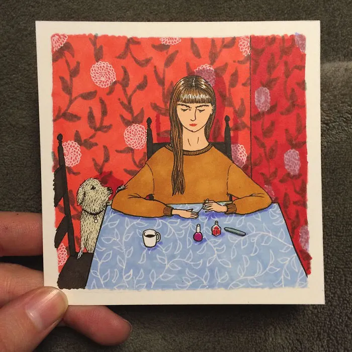 Artist Creates Honest Illustrations Showing What Women Do When No One Is Watching