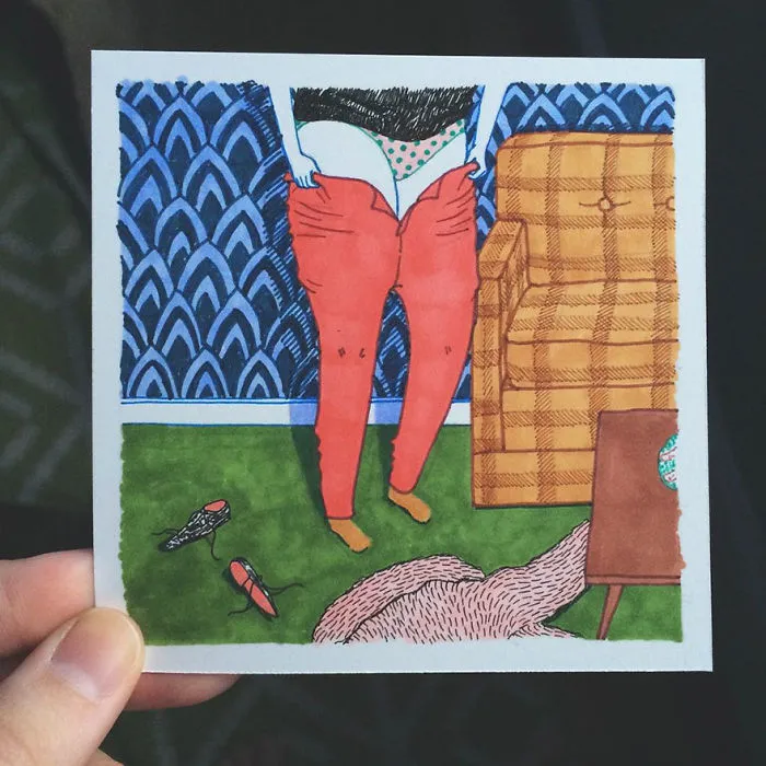 Esta artista crea ilustraciones honestas en las que muestra lo que hacen las mujeres cuando nadie las ve