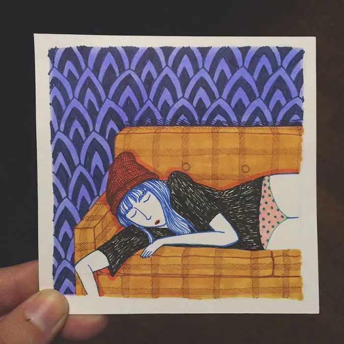Artist Creates Honest Illustrations Showing What Women Do When No One Is Watching