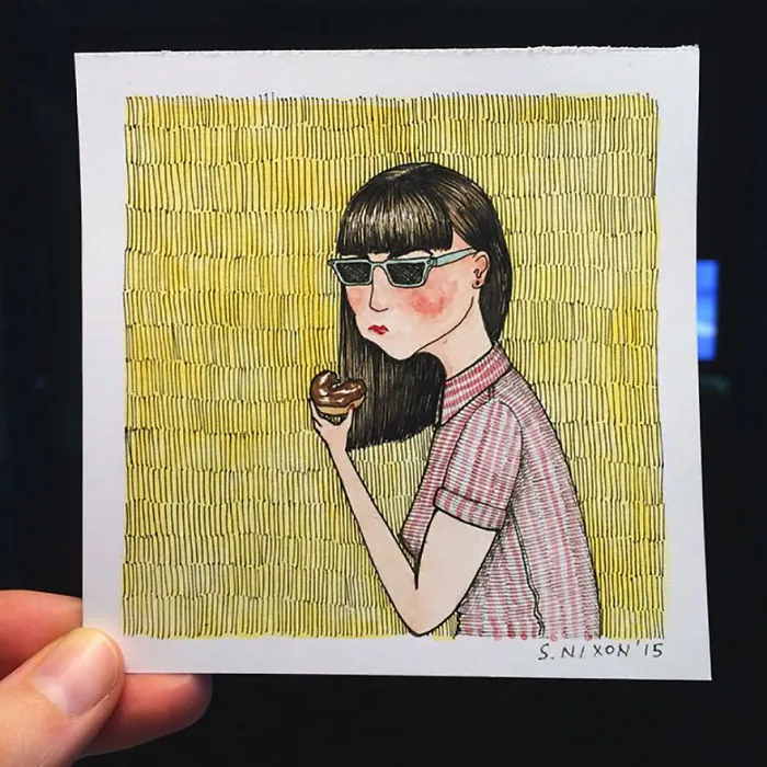 Artist Creates Honest Illustrations Showing What Women Do When No One Is Watching