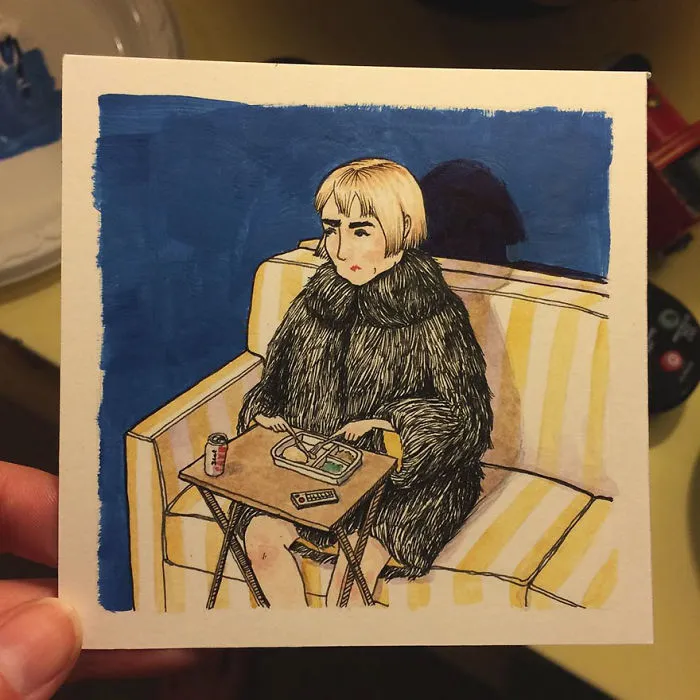 Artist Creates Honest Illustrations Showing What Women Do When No One Is Watching