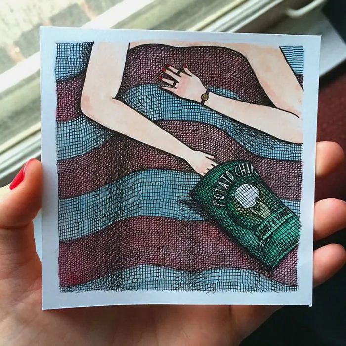 Artist Creates Honest Illustrations Showing What Women Do When No One Is Watching