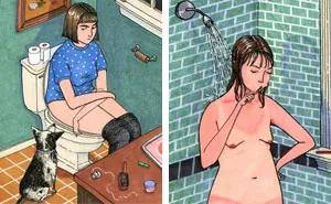 Artist Creates Honest Illustrations Showing What Women Do When No One Is Watching