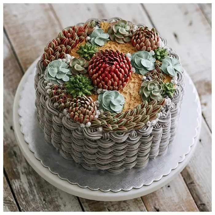 Succulent Cakes By Ivenoven Will Make Every Succulent Lover's Mouth Water