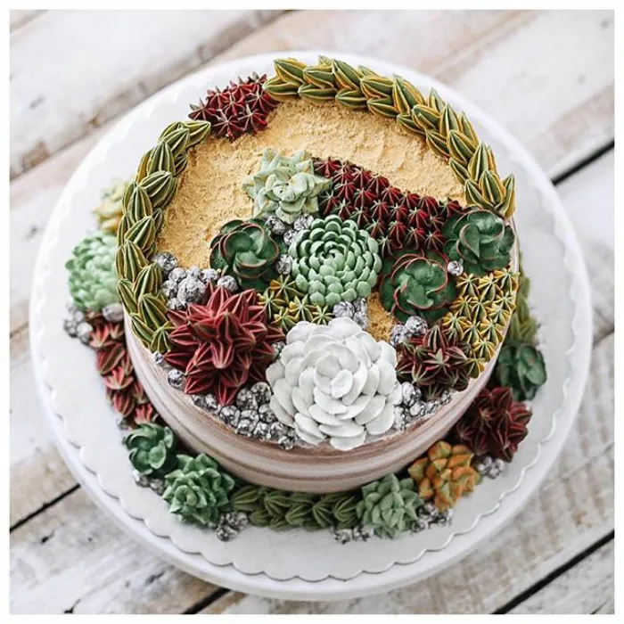 Succulent Cakes By Ivenoven Will Make Every Succulent Lover's Mouth Water