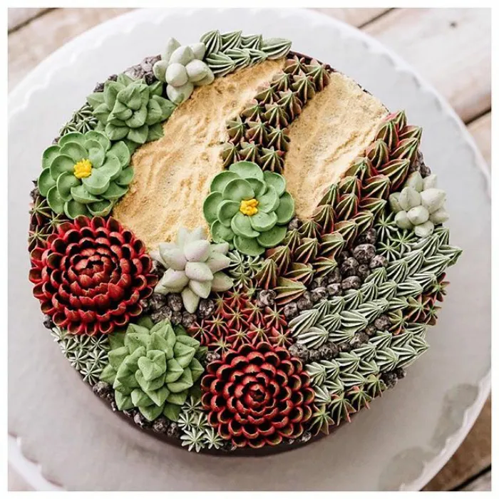 Succulent Cakes By Ivenoven Will Make Every Succulent Lover's Mouth Water