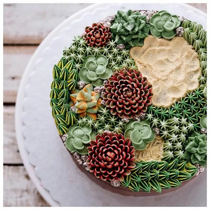 Succulent Cakes By Ivenoven Will Make Every Succulent Lover's Mouth Water