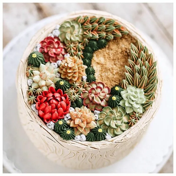 Succulent Cakes By Ivenoven Will Make Every Succulent Lover's Mouth Water