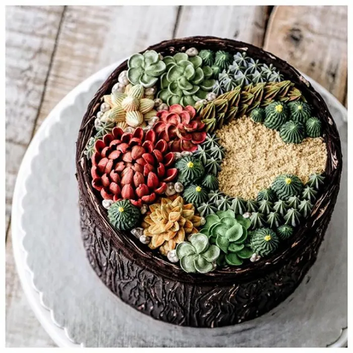 Succulent Cakes By Ivenoven Will Make Every Succulent Lover's Mouth Water