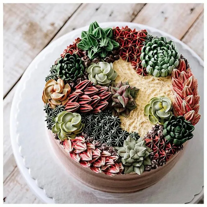Succulent Cakes By Ivenoven Will Make Every Succulent Lover's Mouth Water