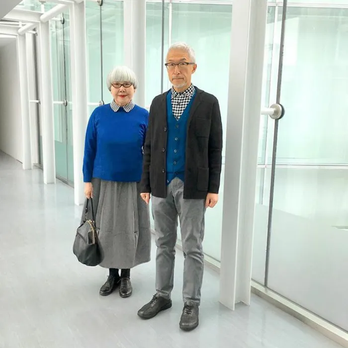 Esta pareja japonesa lleva 37 años casada y siempre se visten a juego